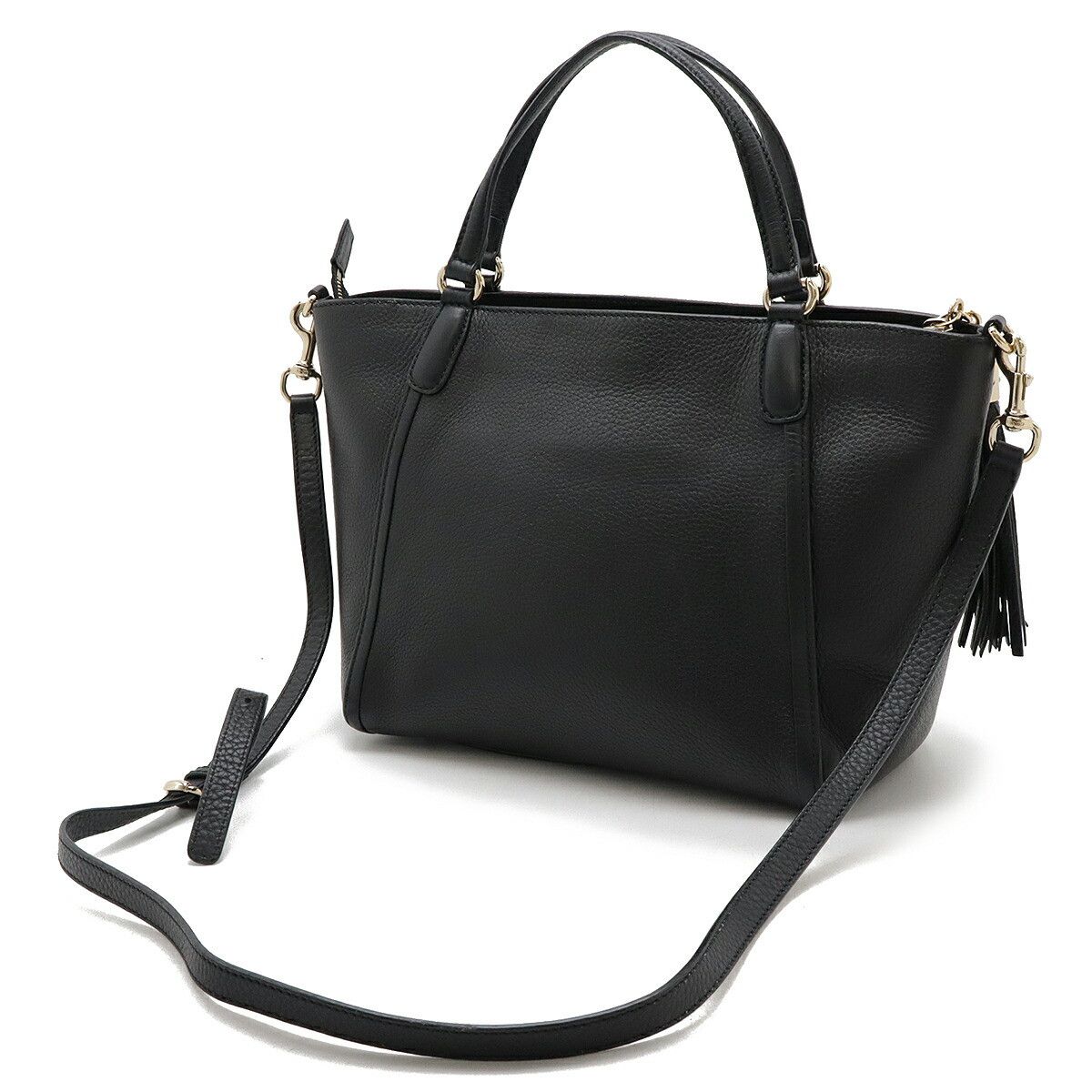 Gucci Gucci Gucci Soho Interlocking G 2way Bag Leather Black 369176 Leather Shoulder Bag 369176 Size ONE SIZE - 2 Thumbnail