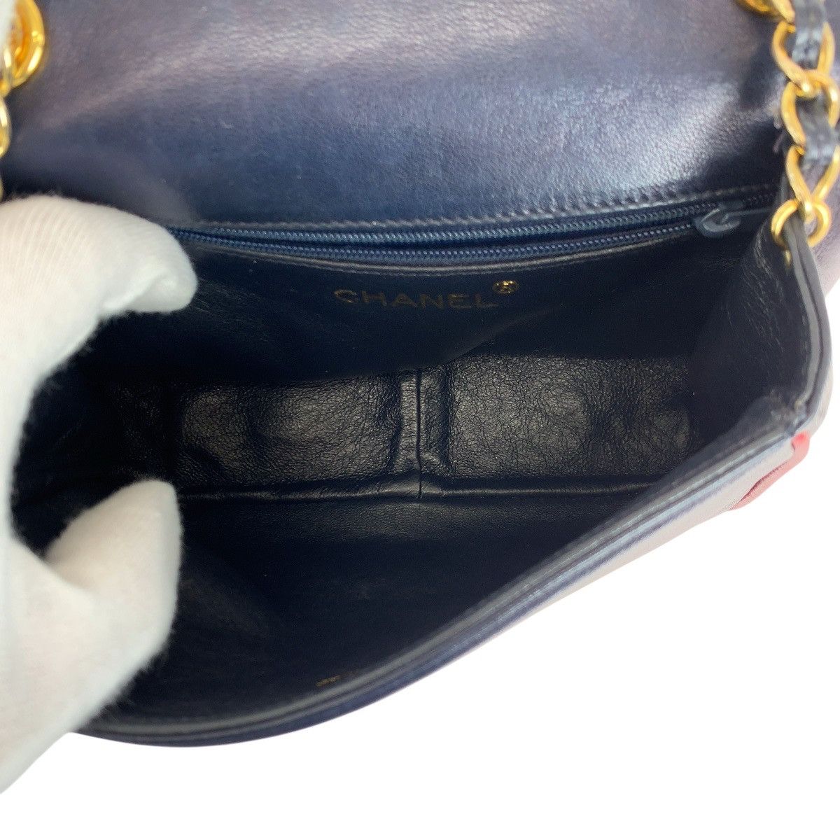 Chanel Chanel Chanel Deauville Lambskin Shoulder Bag Leather Shoulder Bag DUTY FREE for USA Size ONE SIZE - 8 Thumbnail