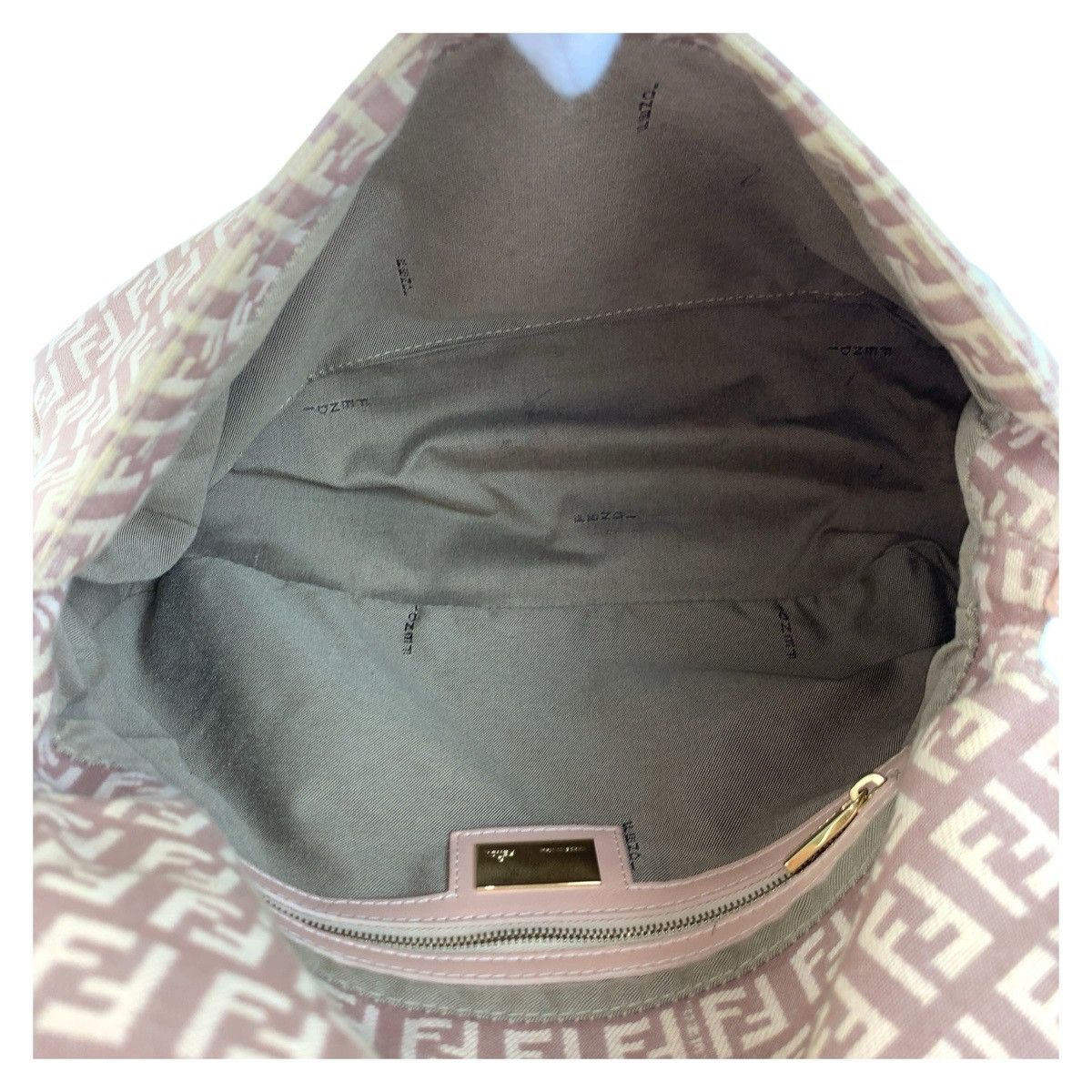 Fendi Fendi Fendi Mamma Baguette Zucchino Canvas Leather Shoulder Bag Canvas Shoulder Bag 8BR001LPN059 DUTY FREE for USA Size ONE SIZE - 9 Thumbnail