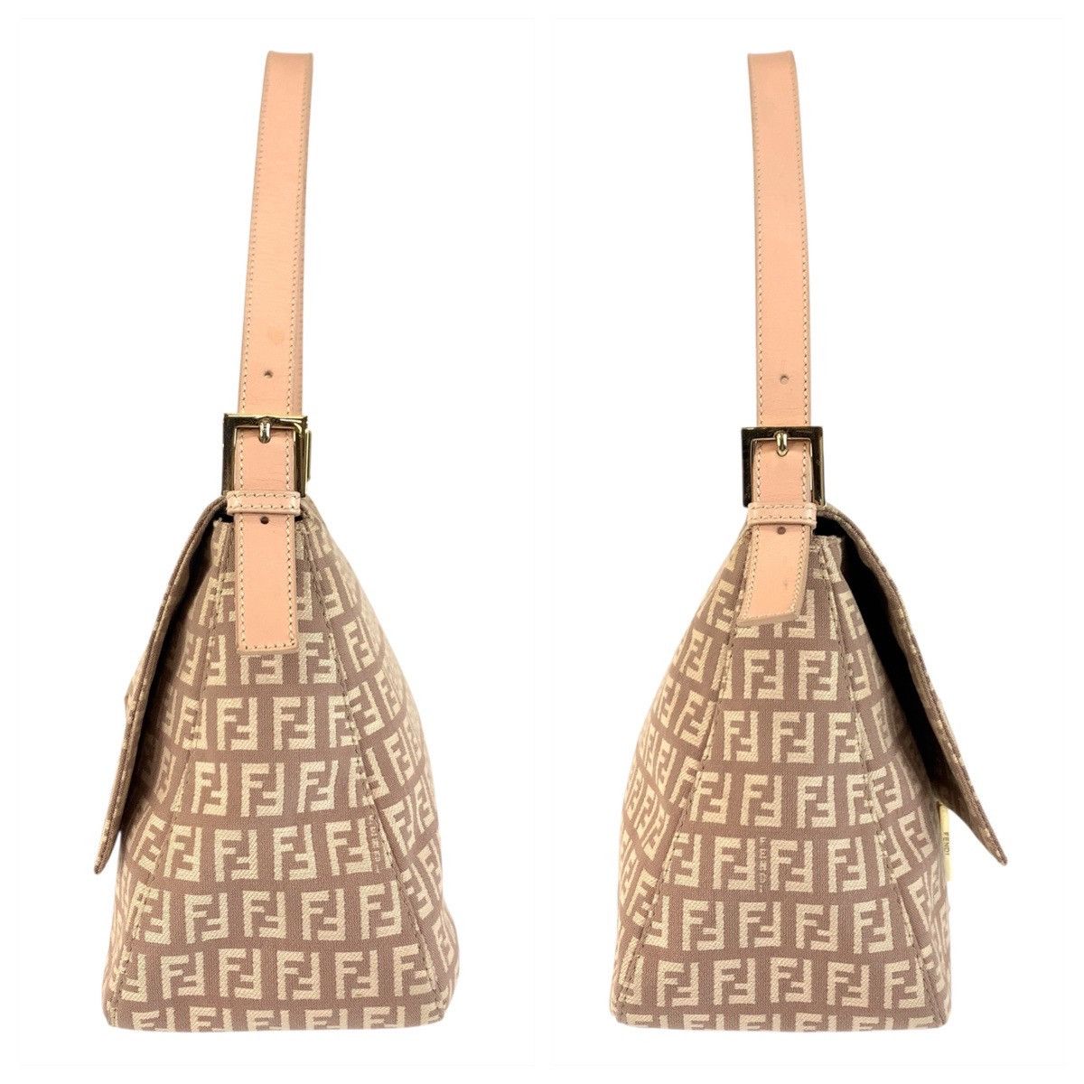Fendi Fendi Fendi Mamma Baguette Zucchino Canvas Leather Shoulder Bag Canvas Shoulder Bag 8BR001LPN059 DUTY FREE for USA Size ONE SIZE - 7 Thumbnail