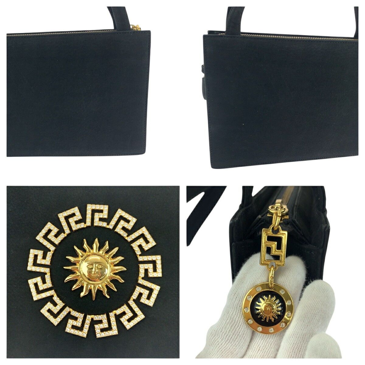 Versace Versace Gianni Versace Sunburst Suede 2way Bag Suede Shoulder Bag DUTY FREE for USA Size ONE SIZE - 6 Thumbnail