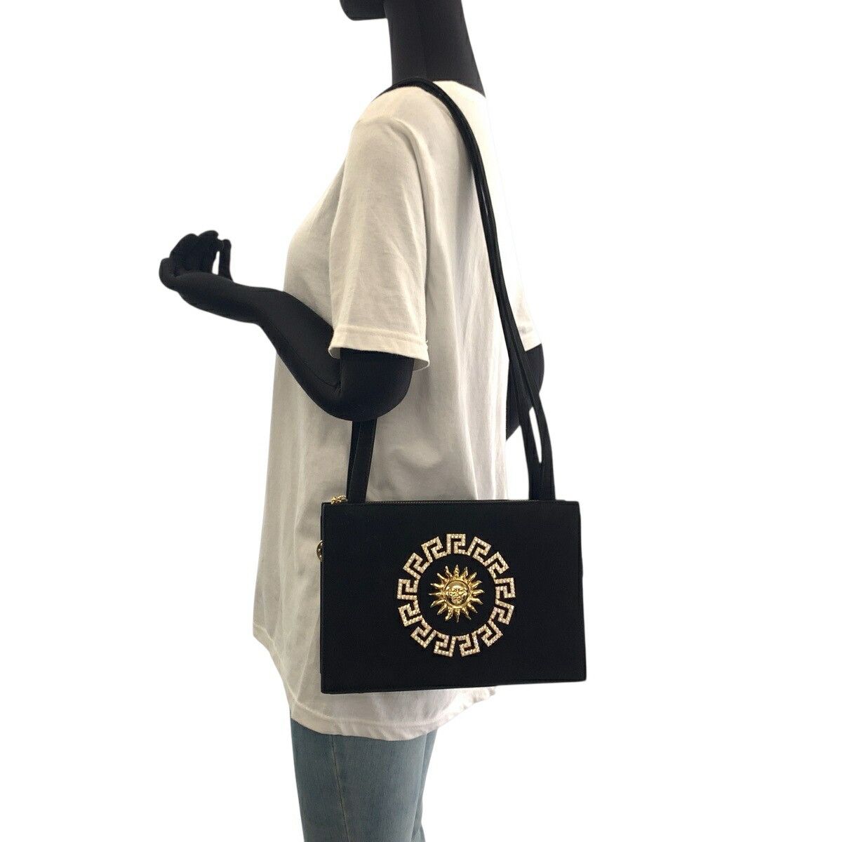 Versace Versace Gianni Versace Sunburst Suede 2way Bag Suede Shoulder Bag DUTY FREE for USA Size ONE SIZE - 7 Thumbnail