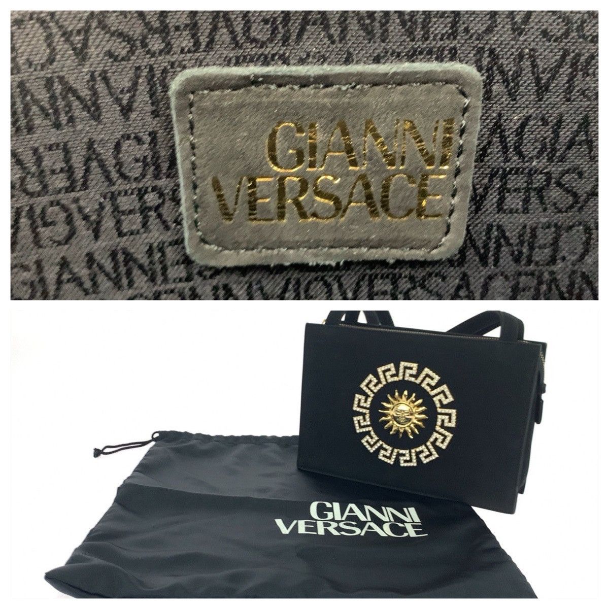 Versace Versace Gianni Versace Sunburst Suede 2way Bag Suede Shoulder Bag DUTY FREE for USA Size ONE SIZE - 4 Thumbnail