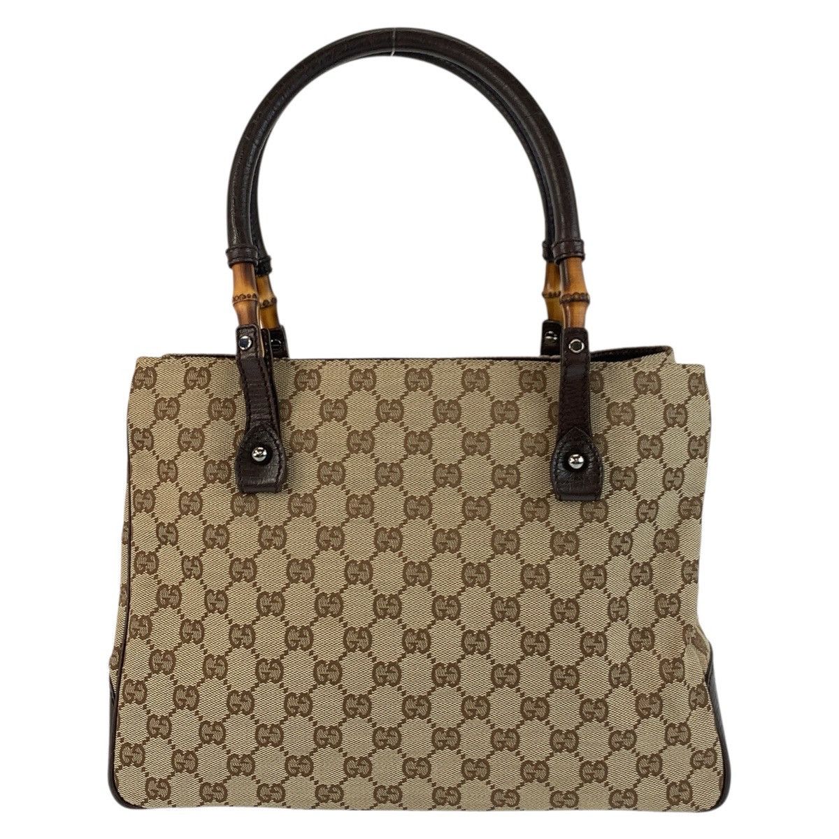Gucci Gucci Gucci Bamboo GG Canvas 2way bag Canvas Shoulder Bag 112526 DUTY FREE for USA Size ONE SIZE - 2 Thumbnail