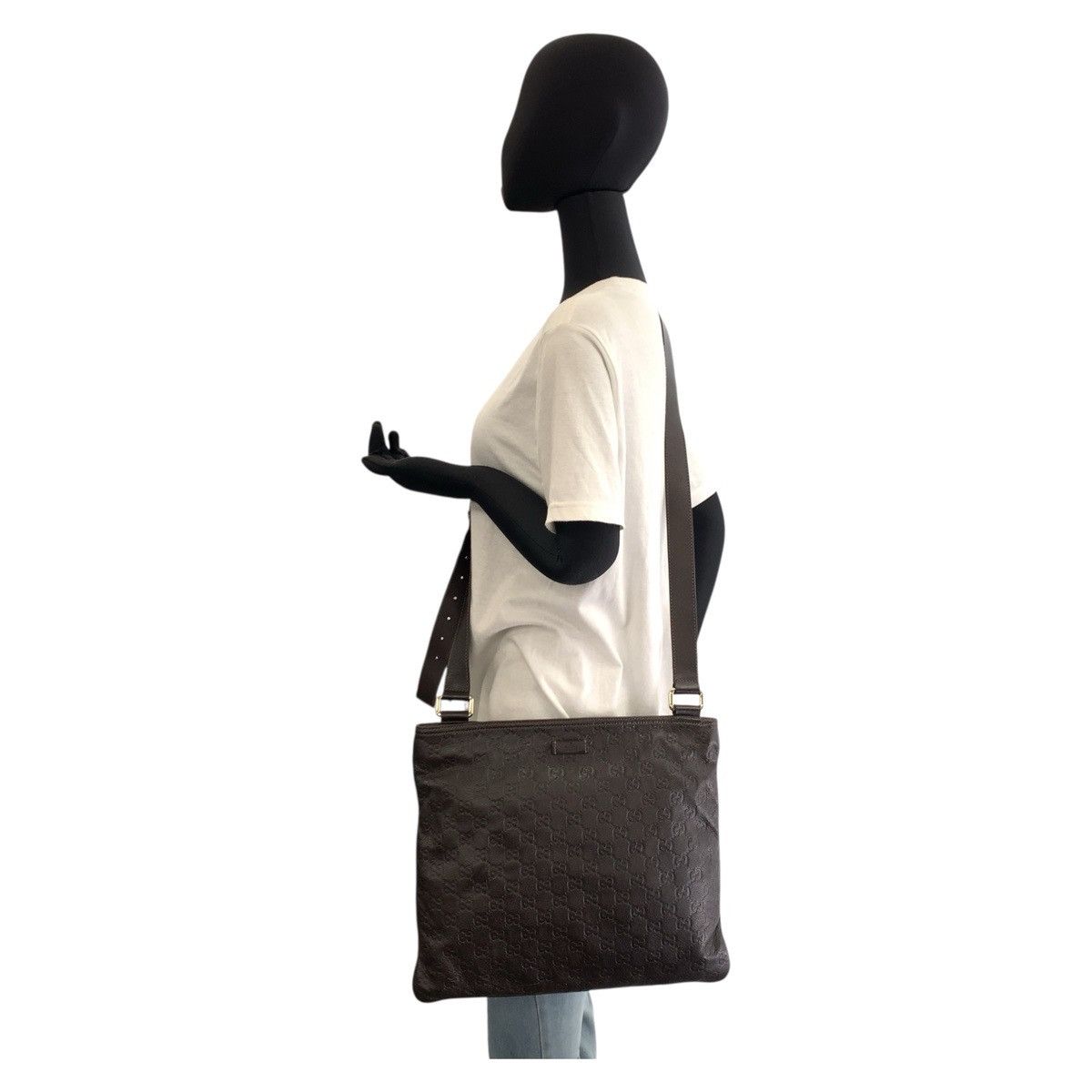 Gucci Gucci Gucci Gucci Signature Leather Shoulder Bag Leather Shoulder Bag 201446 DUTY FREE for USA Size ONE SIZE - 6 Thumbnail
