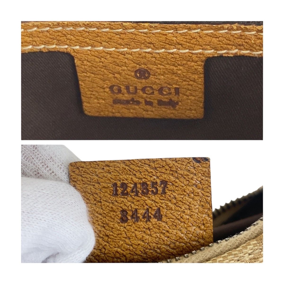Gucci Gucci Gucci GG Canvas Leather Shoulder Bag Canvas Shoulder Bag 124357 DUTY FREE for USA Size ONE SIZE - 6 Thumbnail