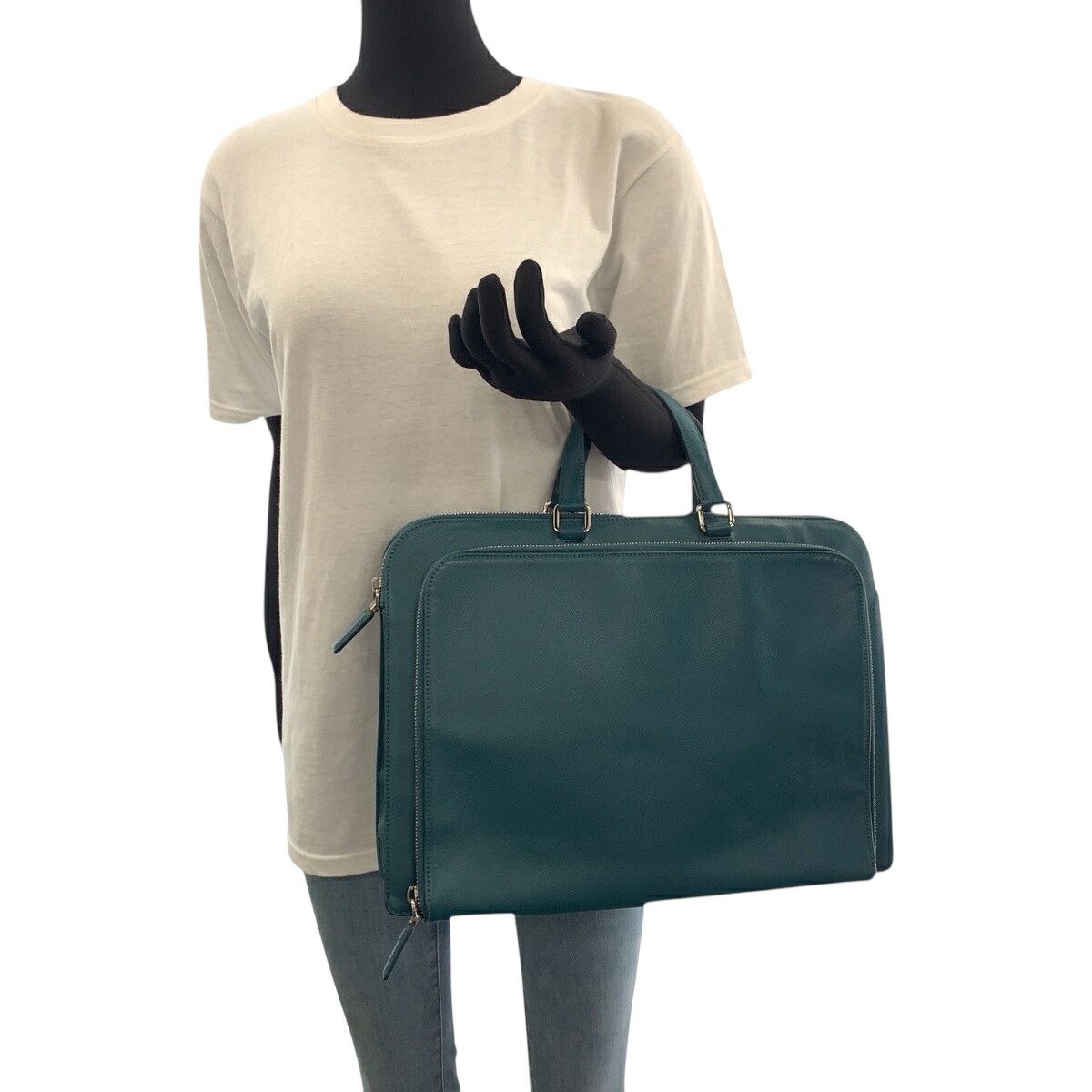 Prada Prada Prada Saffiano Leather Business Bag Leather Business Bag DUTY FREE for USA Size ONE SIZE - 7 Thumbnail