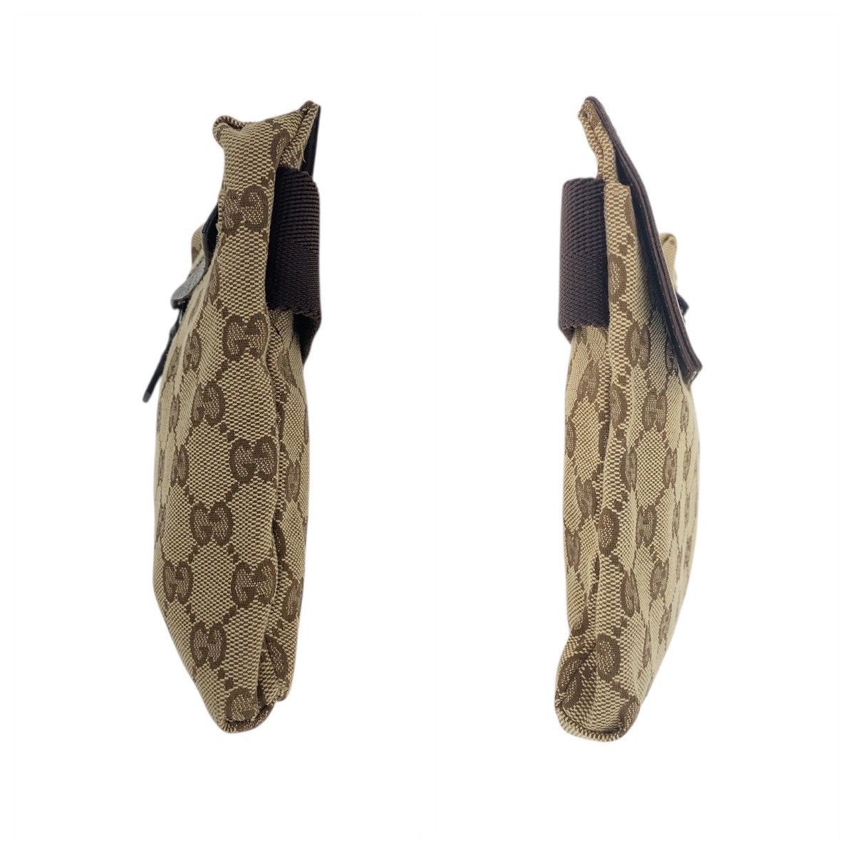 Gucci Gucci Gucci GG Canvas Leather Waist Bag Canvas Belt Bag 28566 DUTY FREE for USA Size ONE SIZE - 6 Thumbnail
