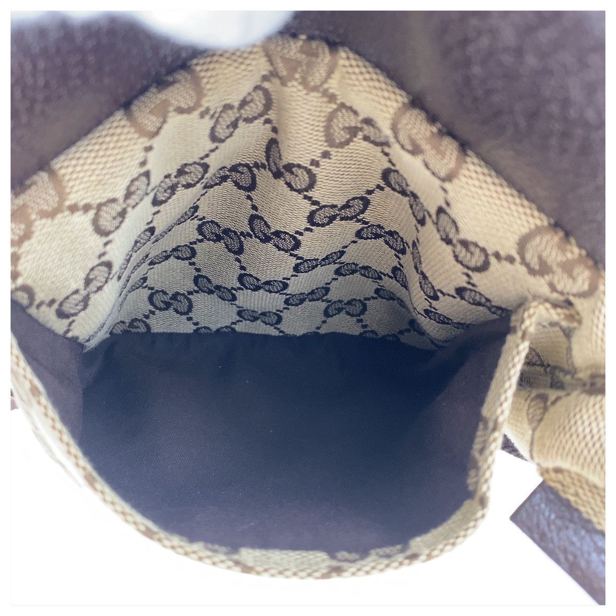 Gucci Gucci Gucci GG Canvas Leather Waist Bag Canvas Belt Bag 28566 DUTY FREE for USA Size ONE SIZE - 10 Thumbnail