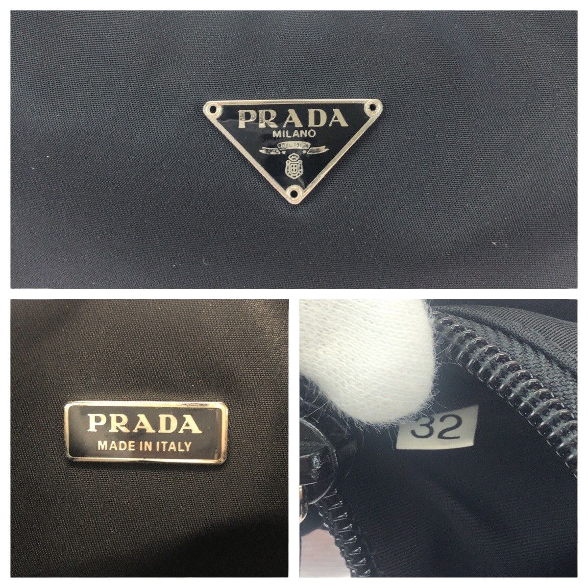 Prada Prada Prada Tessuto Triangle Logo Plate Nylon Handbag Others Handbag DUTY FREE for USA Size ONE SIZE - 4 Thumbnail