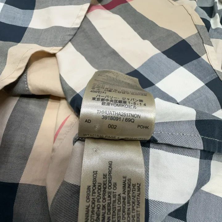 Burberry Burberry Check Pattern Long Sleeve Shirt 0079 Size S / US 4 / IT 40 - 4 Thumbnail