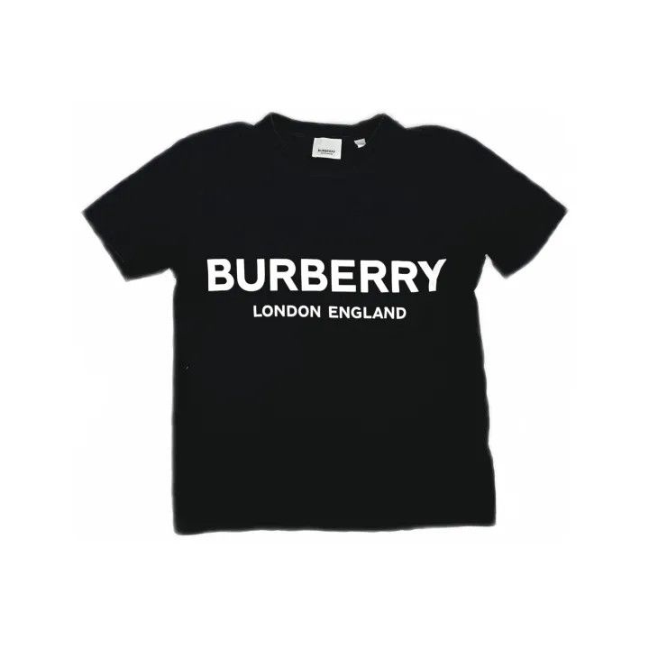 Burberry Burberry Logo Black Short Sleeve T-Shirt 0079 Size XS / US 0-2 / IT 36-38 - 2 Thumbnail