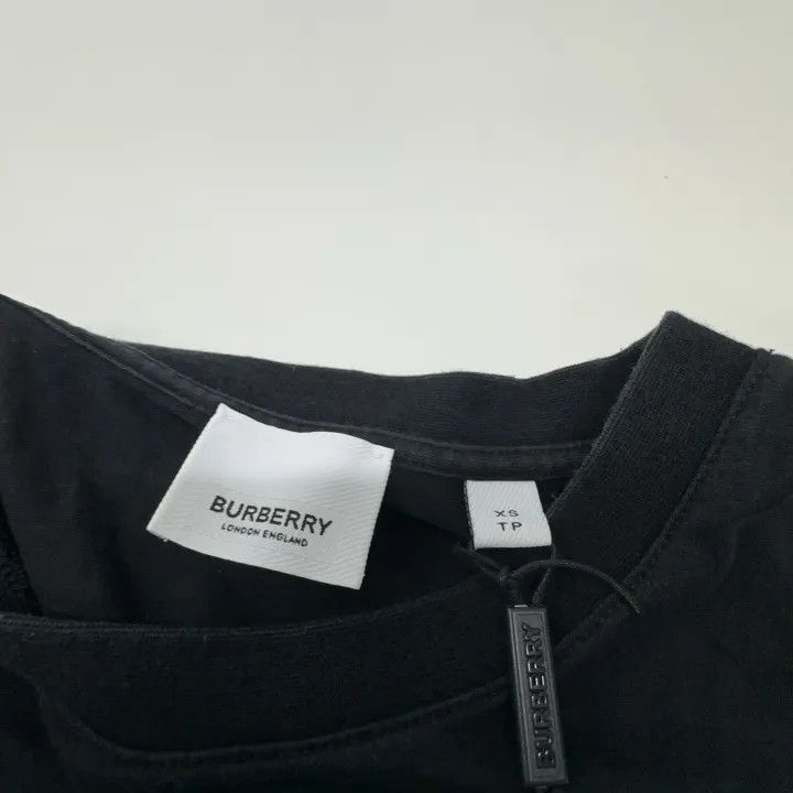 Burberry Burberry Logo Black Short Sleeve T-Shirt 0079 Size XS / US 0-2 / IT 36-38 - 11 Thumbnail