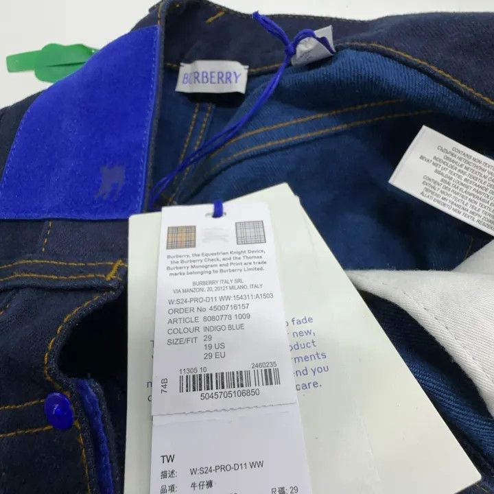 Burberry Women's Blue Straight Leg Jeans 0079