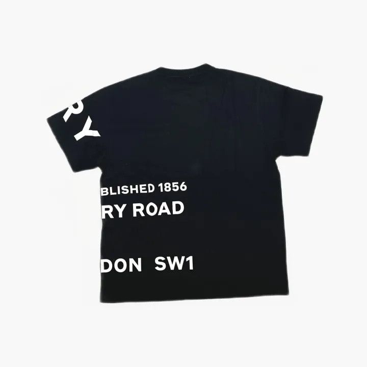 Burberry Burberry Logo Black Oversized T-Shirt for Women 0079 Size L / US 10 / IT 46 - 3 Thumbnail