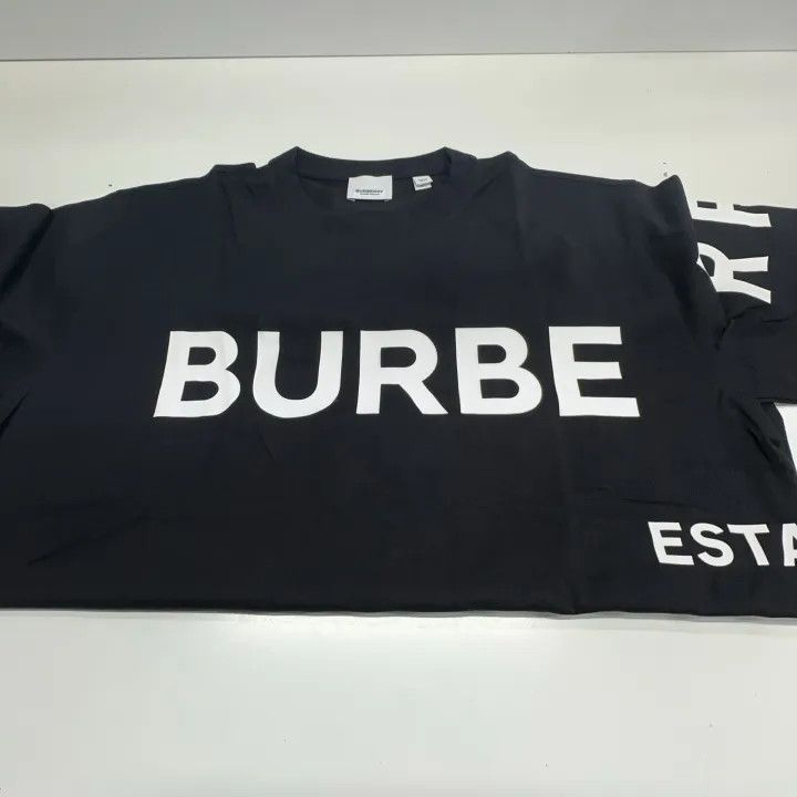 Burberry Burberry Logo Black Oversized T-Shirt for Women 0079 Size L / US 10 / IT 46 - 7 Thumbnail