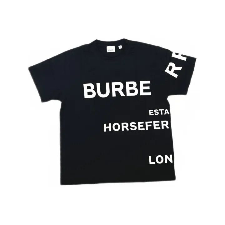 Burberry Burberry Logo Black Oversized T-Shirt for Women 0079 Size L / US 10 / IT 46 - 2 Thumbnail