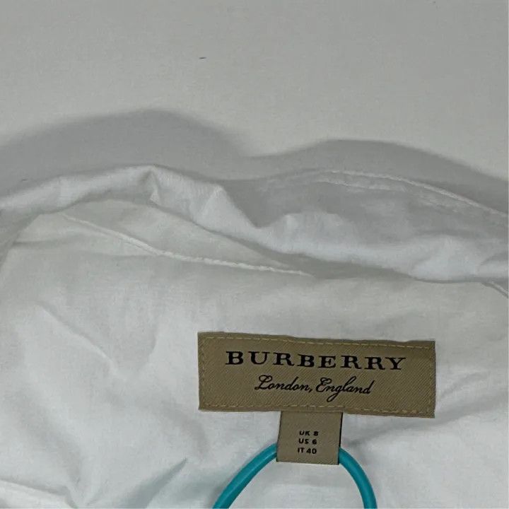 Burberry Burberry Casual Solid Button-Down Shirt for Women 0079 Size M / US 6-8 / IT 42-44 - 3 Thumbnail