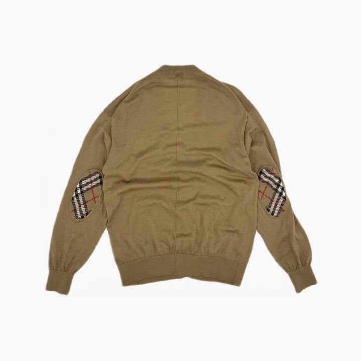 Burberry Burberry Beige V-Neck Long Sleeve Wool Sweater 0079 Size M / US 6-8 / IT 42-44 - 3 Thumbnail