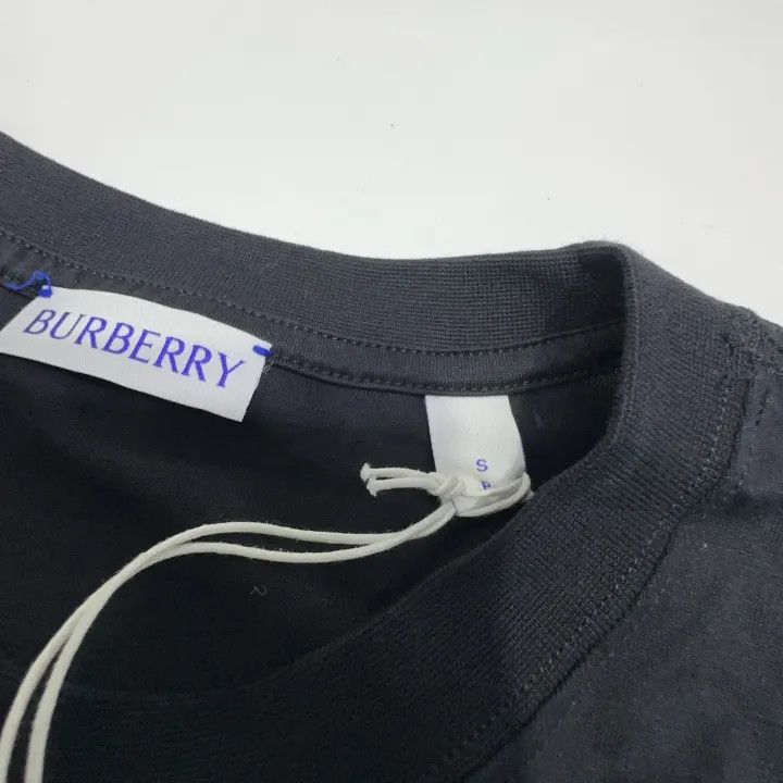 Burberry Burberry Black Logo Print Short Sleeve T-Shirt 0079 Size S / US 4 / IT 40 - 10 Thumbnail