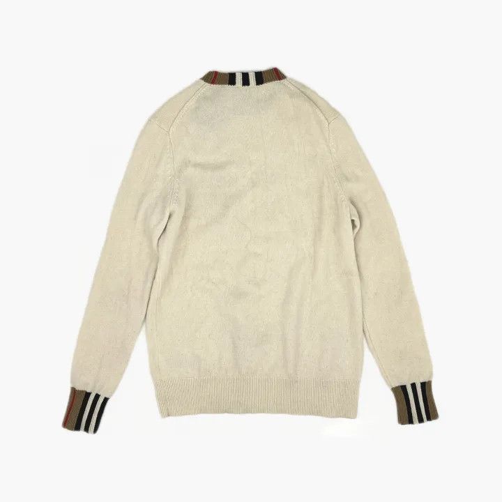 Burberry Burberry Women's Striped Logo Knit Sweater 0079 Size L / US 10 / IT 46 - 3 Thumbnail