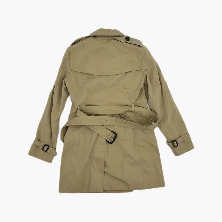 Burberry Burberry Double-Breasted Long Coat in Beige 0079 Size M / US 6-8 / IT 42-44 - 3 Thumbnail