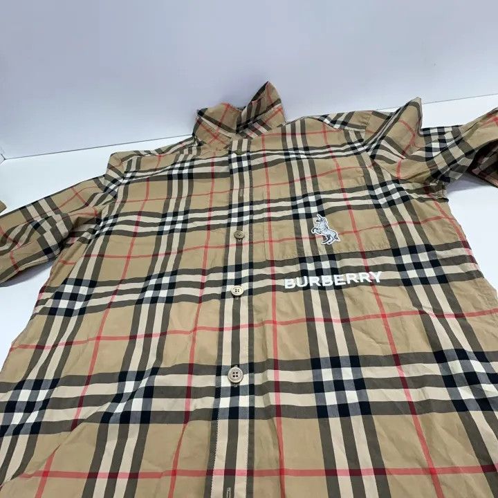 Burberry Burberry Classic Zebra Embroidered Check Long Sleeve Shirt 0079 Size S / US 4 / IT 40 - 9 Thumbnail