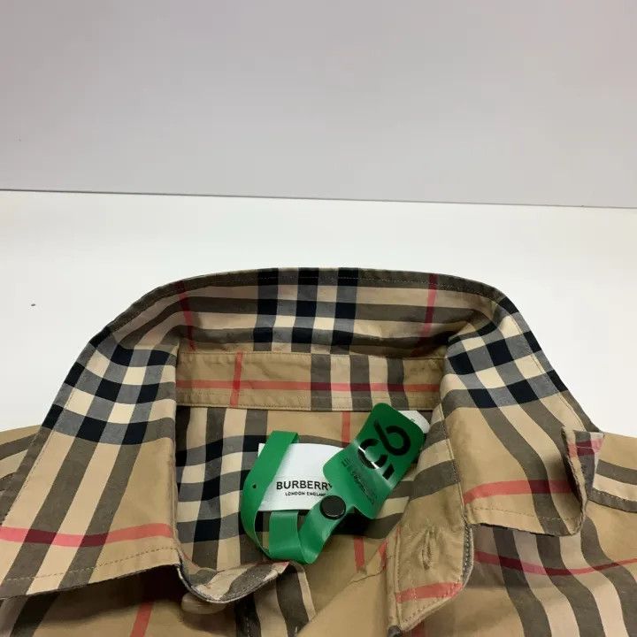 Burberry Burberry Classic Zebra Embroidered Check Long Sleeve Shirt 0079 Size S / US 4 / IT 40 - 7 Thumbnail