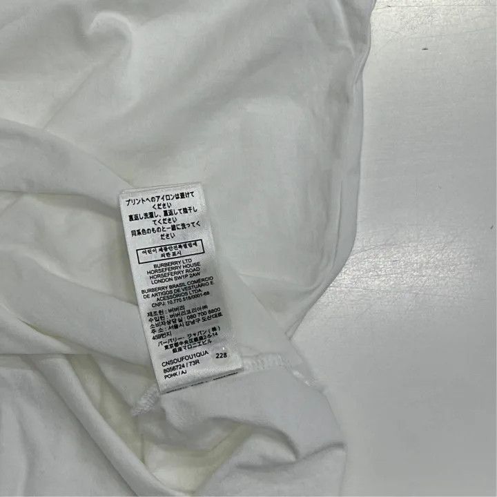 Burberry Burberry SS22 Logo Print Cotton T-Shirt 0079 Size XXS / US 00 / IT 34 - 3 Thumbnail