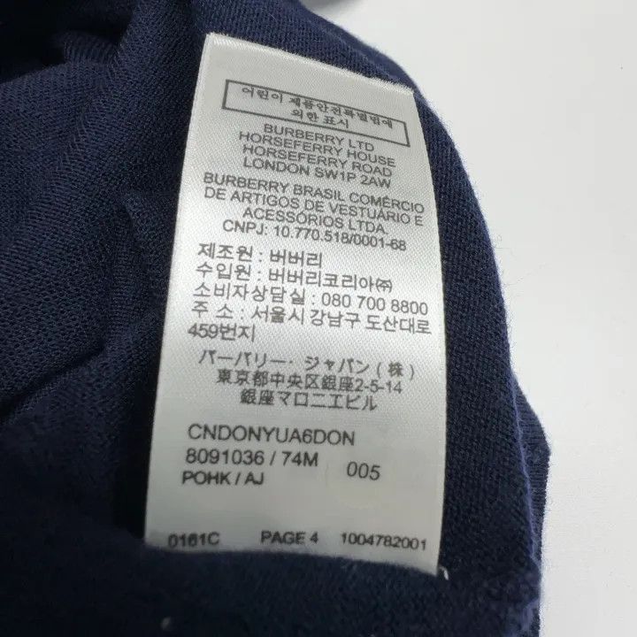 Burberry Burberry Color-Block Knit Long Sleeve Sweater 0079 Size XXS / US 00 / IT 34 - 3 Thumbnail
