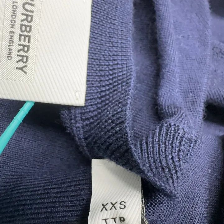 Burberry Burberry Color-Block Knit Long Sleeve Sweater 0079 Size XXS / US 00 / IT 34 - 4 Thumbnail
