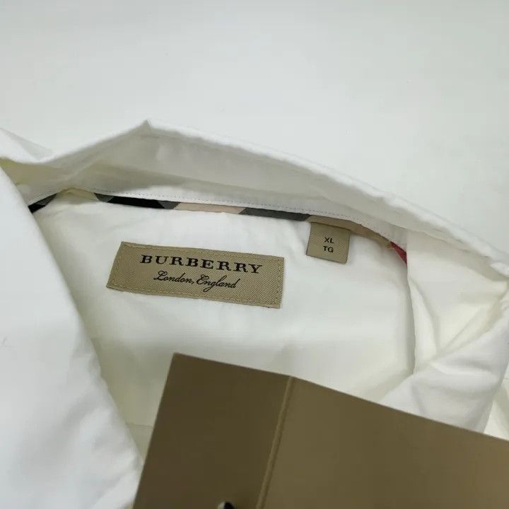 Burberry Burberry White Button-Up Collar Shirt 0079 Size XL / US 12-14 / IT 48-50 - 4 Thumbnail