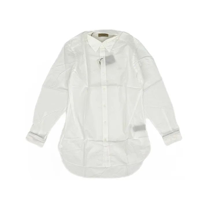 Burberry Burberry White Button-Up Collar Shirt 0079 Size M / US 6-8 / IT 42-44 - 2 Thumbnail