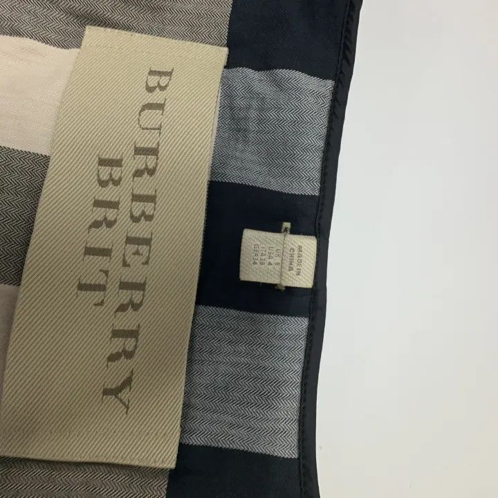 Burberry Burberry Black Double-Breasted Long Sleeve Coat 0079 Size S / US 4 / IT 40 - 7 Thumbnail