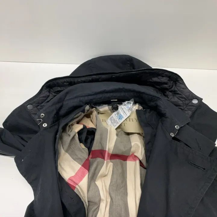 Burberry Burberry Black Double-Breasted Long Sleeve Coat 0079 Size S / US 4 / IT 40 - 9 Thumbnail