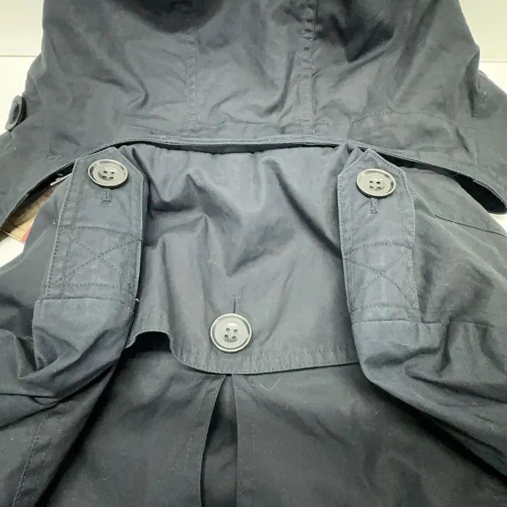 Burberry Burberry Black Double-Breasted Long Sleeve Coat 0079 Size S / US 4 / IT 40 - 13 Thumbnail