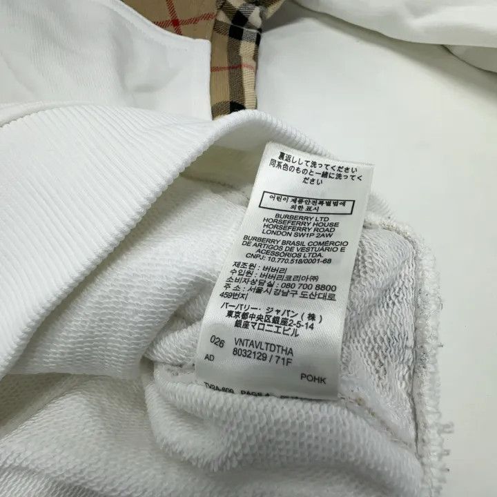 Burberry Burberry Plaid Panel Hoodie for Women 0079 Size XS / US 0-2 / IT 36-38 - 4 Thumbnail