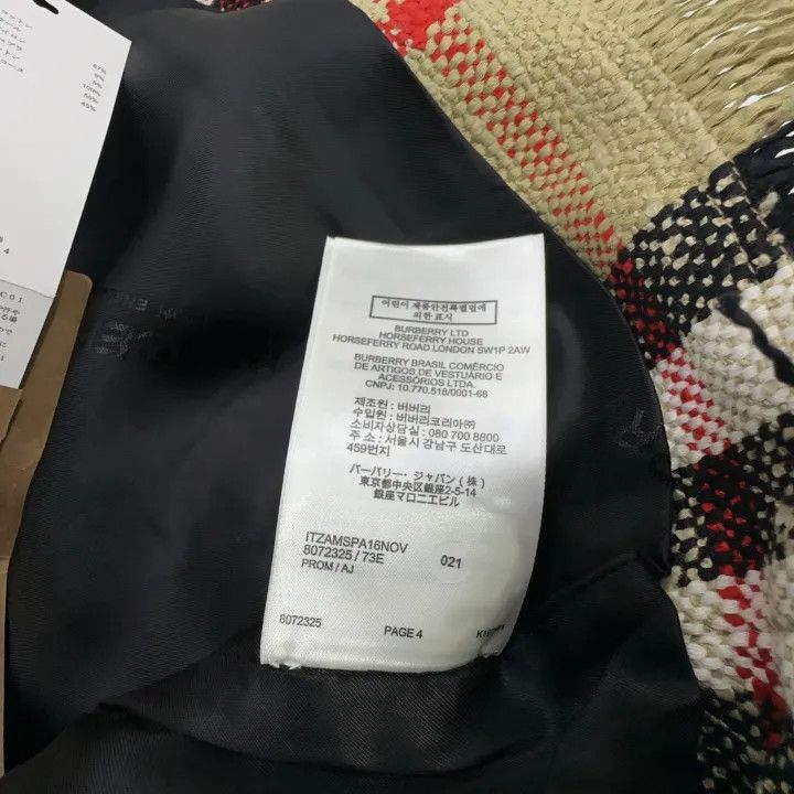 Burberry Burberry Beige Plaid Mini Skirt for Women 0079 Size 23" - 4 Thumbnail