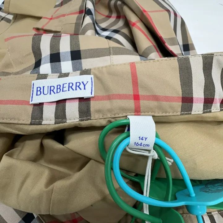 Burberry Burberry Plaid Pleated Skirt for Kids 0079 Size 23" - 3 Thumbnail