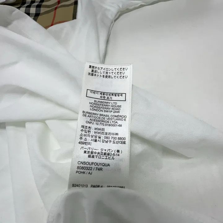 Burberry Burberry White Cotton Pocket T-Shirt for Women 0079 Size XS / US 0-2 / IT 36-38 - 4 Thumbnail
