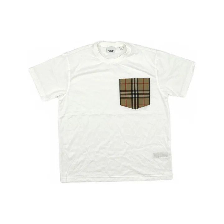 Burberry Burberry White Cotton Pocket T-Shirt for Women 0079 Size XS / US 0-2 / IT 36-38 - 2 Thumbnail