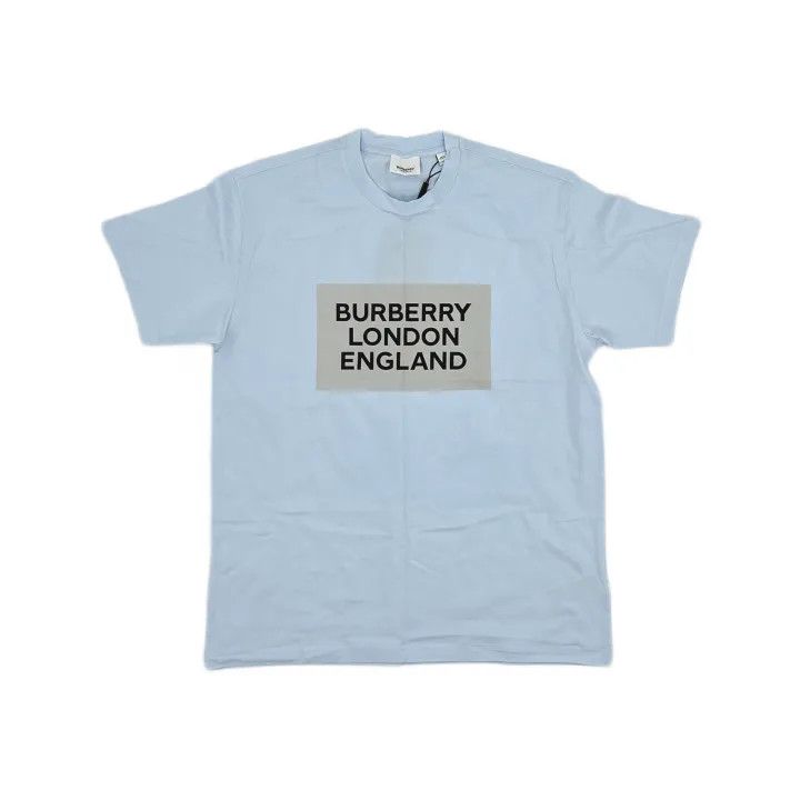 Burberry Burberry Oversize Logo Print Cotton T-Shirt 0079 Size XS / US 0-2 / IT 36-38 - 2 Thumbnail