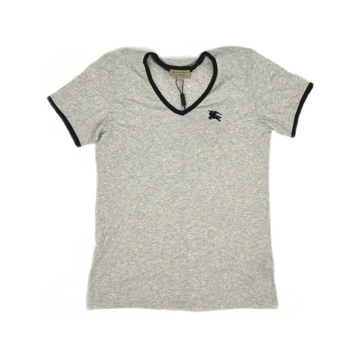 Burberry Burberry Gray Short Sleeve Horse Riding T-Shirt 0079 Size M / US 6-8 / IT 42-44 - 2 Thumbnail