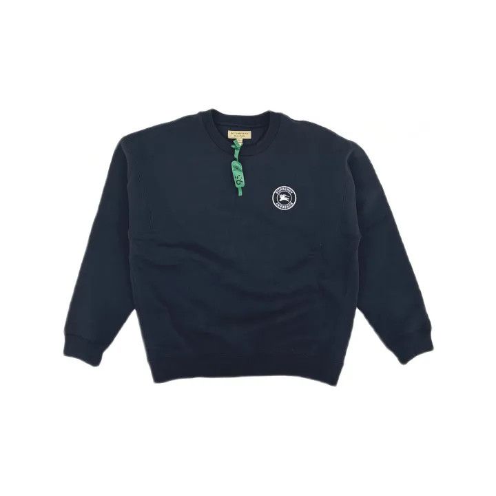Burberry Burberry Blue Logo Print Casual Sweatshirt 0079 Size M / US 6-8 / IT 42-44 - 2 Thumbnail