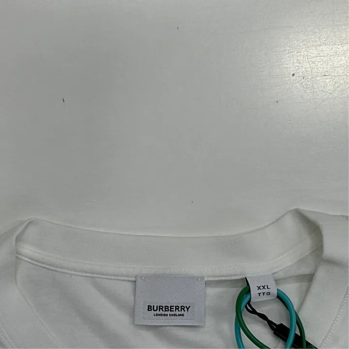 Burberry Burberry Logo Print Cotton T-Shirt For Men 0079 Size XXL / US 16-18 / IT 52-54 - 2 Thumbnail