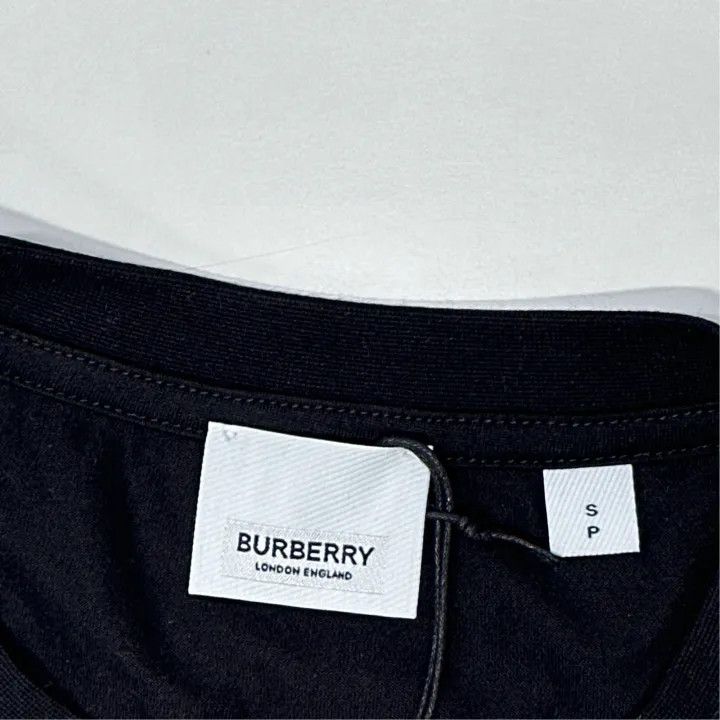 Burberry Burberry Plaid Panel Black T-Shirt for Women 0079 Size S / US 4 / IT 40 - 3 Thumbnail
