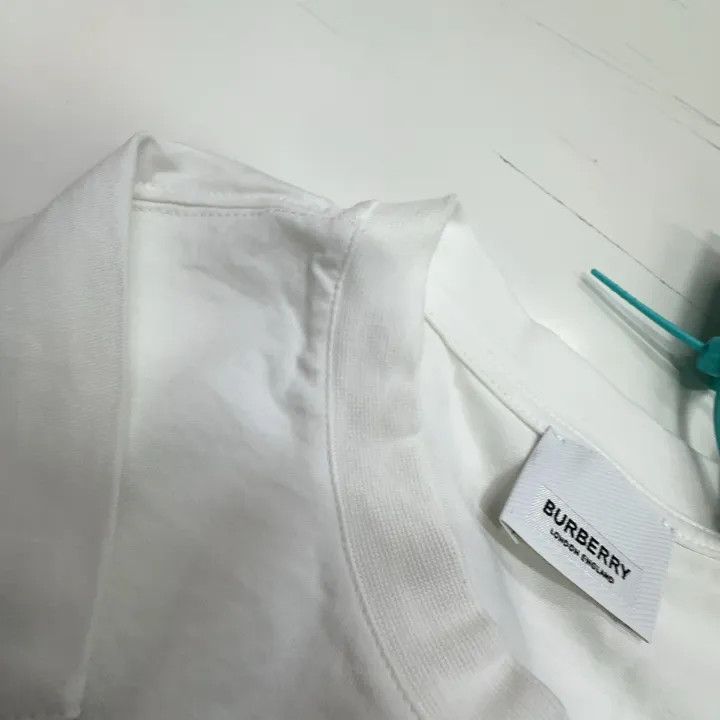 Burberry Burberry SS21 Check Sleeve Loose T-Shirt 0079 Size L / US 10 / IT 46 - 5 Thumbnail