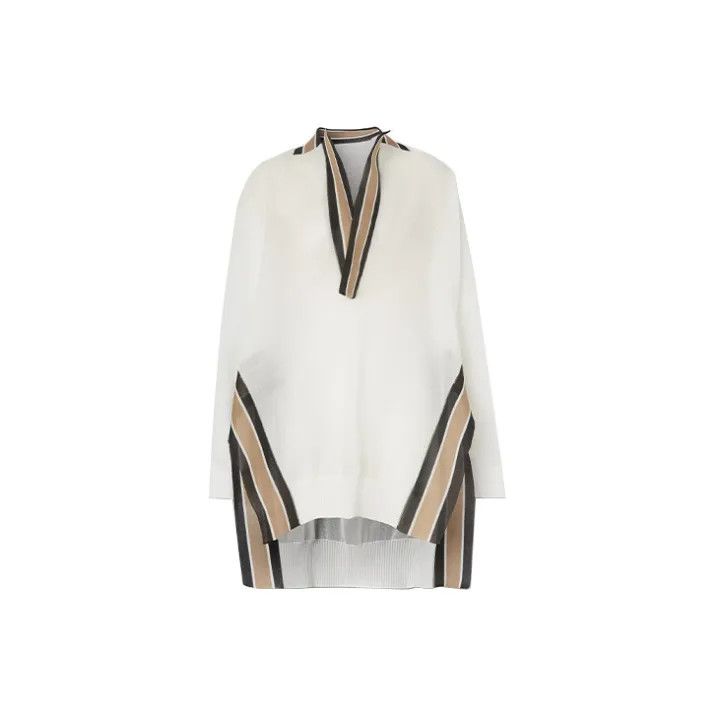 Burberry Burberry Cricket Stripe Knitted Loose Top 0079 Size L / US 10 / IT 46 - 2 Thumbnail
