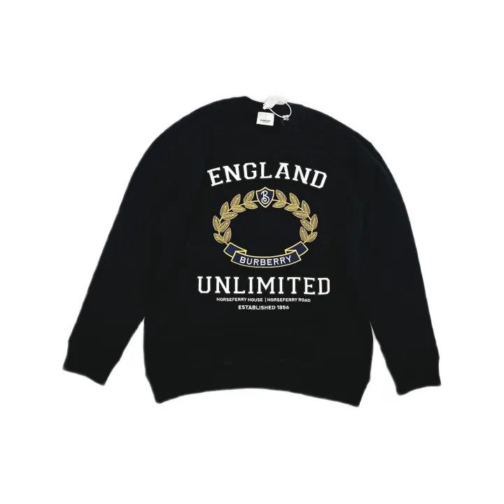 Burberry Burberry Black Logo Print Long Sleeve Sweatshirt 0079 Size XS / US 0-2 / IT 36-38 - 2 Thumbnail