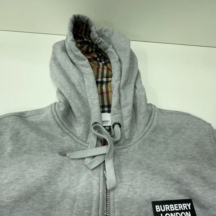 Burberry Burberry Gray Logo Hoodie for Men and Women 0079 Size M / US 6-8 / IT 42-44 - 8 Thumbnail